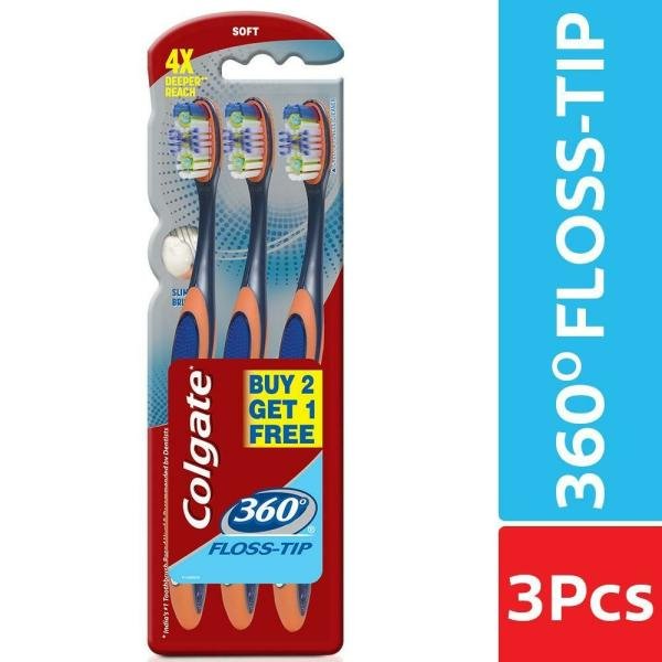 colgate 360 degree floss tip medium toothbrush buy 2 get 1 free product images o491215525 p491215525 0 202203170737