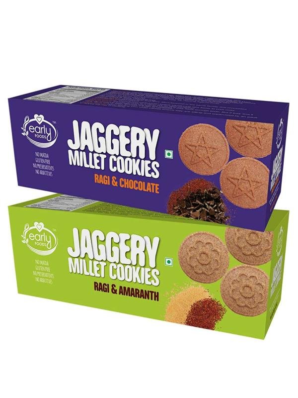early foods assorted ragi amaranth and choco jaggery cookies 300 g pack of 2 product images orvlc9bzh7y p591743203 0 202205310102